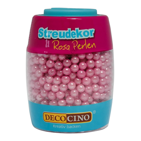DecoCino gyöngyház rózsaszín cukorgyöngy 65 g