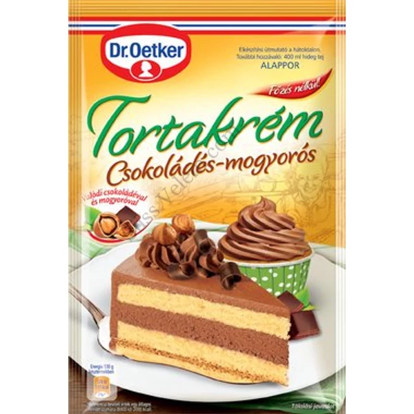 Csokoládés mogyorós Dr Oetker tortakrém 130g