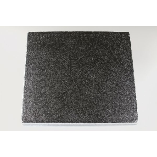 Ezüst színű 33*33 cm-es négyzet alakú tortadob