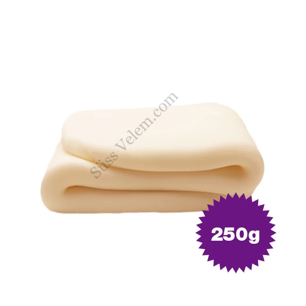Fehér marcipán ízesítésű fondant massza Lumea 250 g