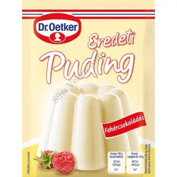 2*46g eredeti fehércsokoládés Dr Oetker puding