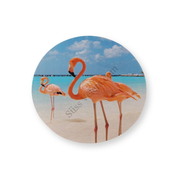 Flamingók a tengerparton tortaostya