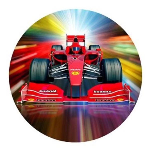 Forma 1-es autó tortaostya