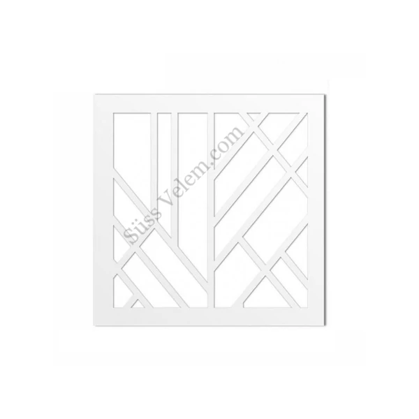 Geometrikus formák mintás torta stencil