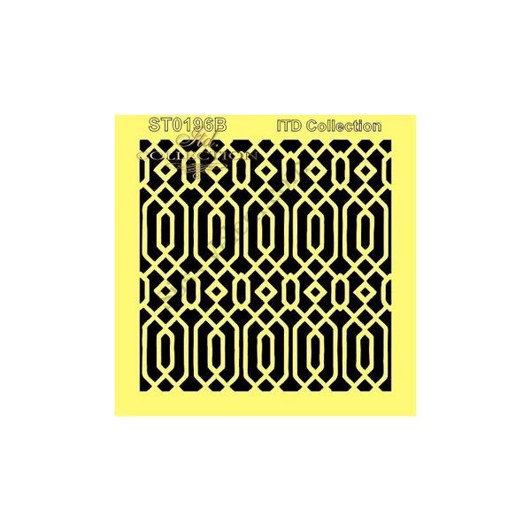 Geometrikus tapéta mintás torta stencil