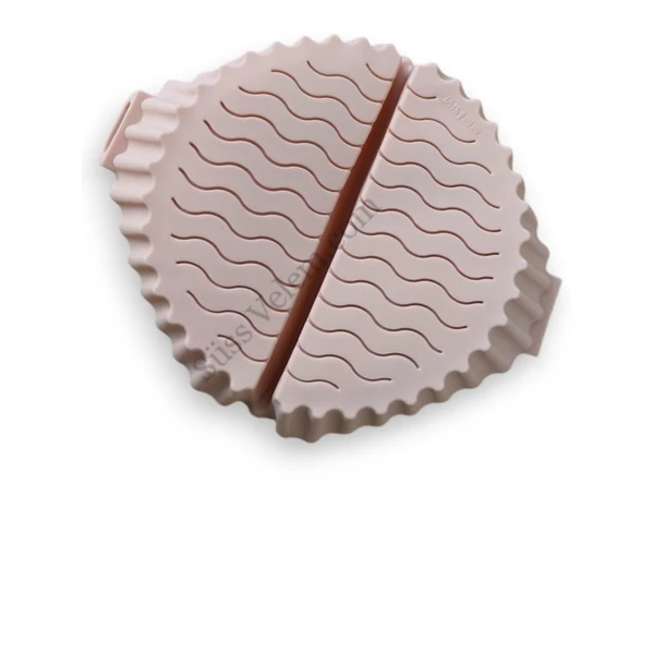 Két részre osztott kerek szilikon air fryer sütőforma 15,5 cm