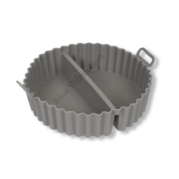 Két részre osztott szilikon air fryer sütőforma 20 cm