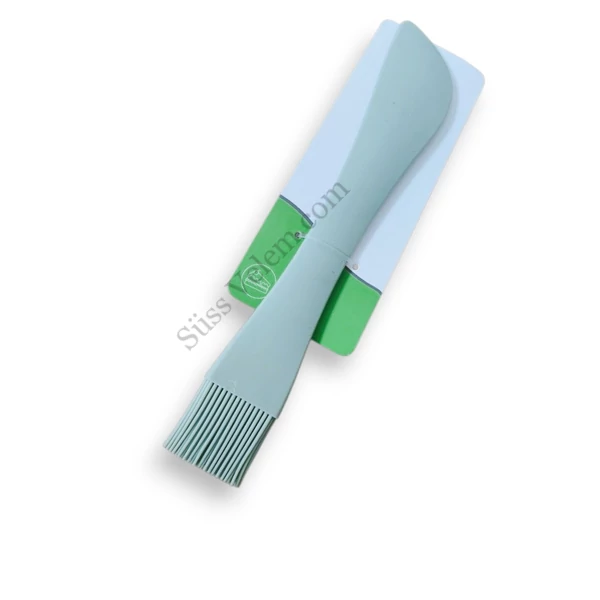 Kétoldalas konyhai spatula és ecset, tömör szilikon