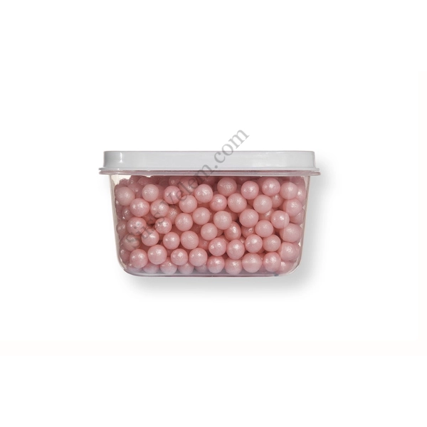 Kis kiszerelésű (40g) gyöngyház rózsaszín cukorgyöngy