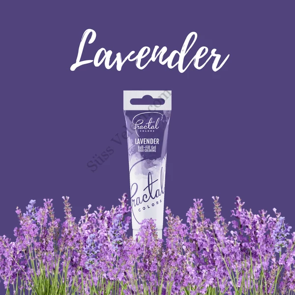 Levendula lila Fractal ételfesték gél