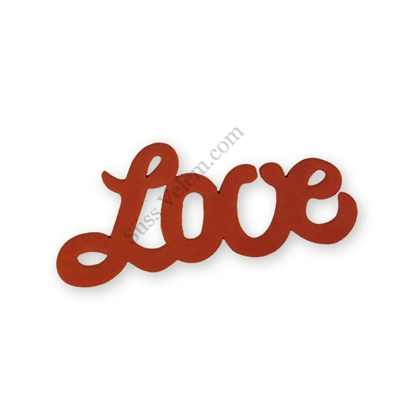 Love felirat fondant kiszúró