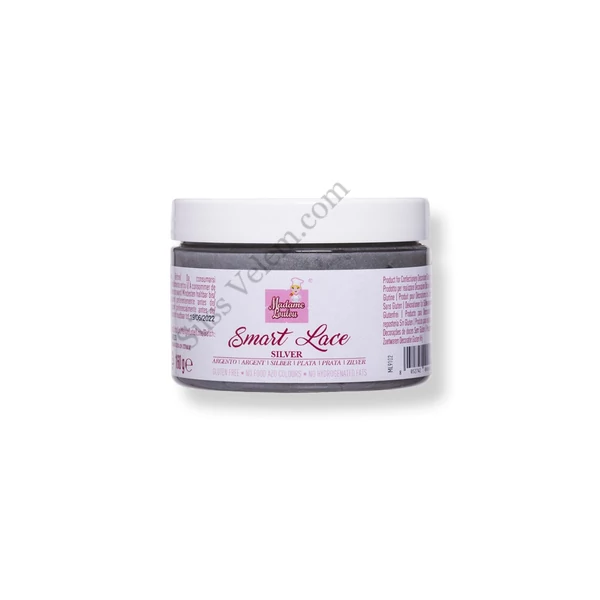 Madame Loulou 160 g ezüst színű cukorcsipke massza