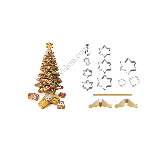 Mézeskalács karácsonyfa készítő szett nagy Tescoma Delicia