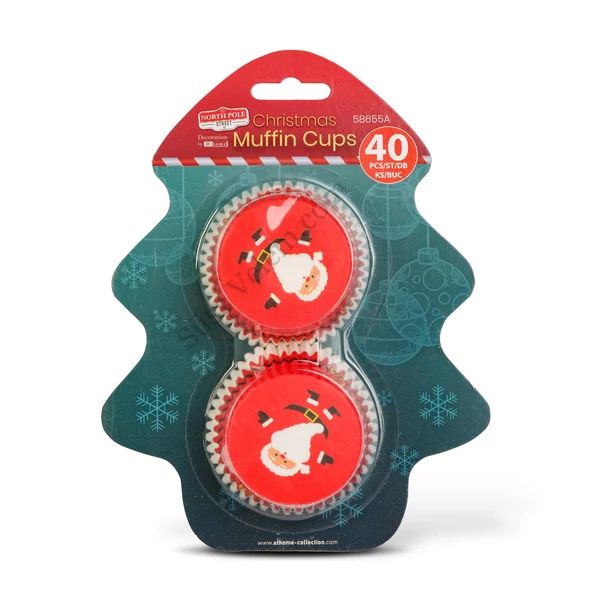 Mikulásos muffin papír 40 db