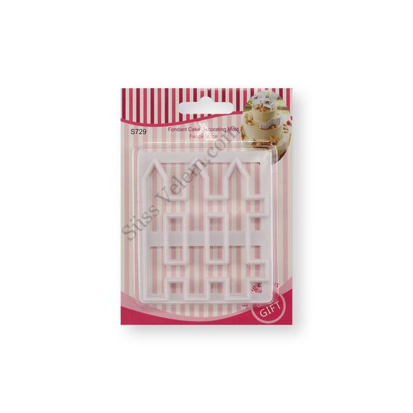 Műanyag kerítés fondant kiszúró