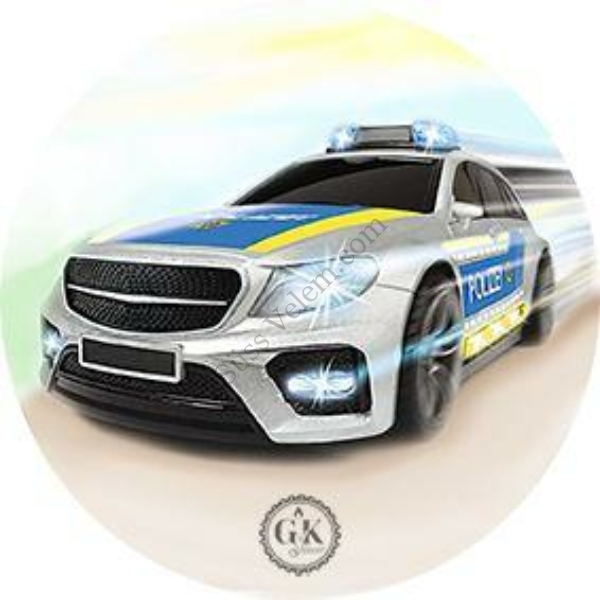 Német rendőrautó tortaostya