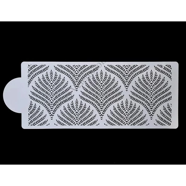 Páfrány mintás tortastencil