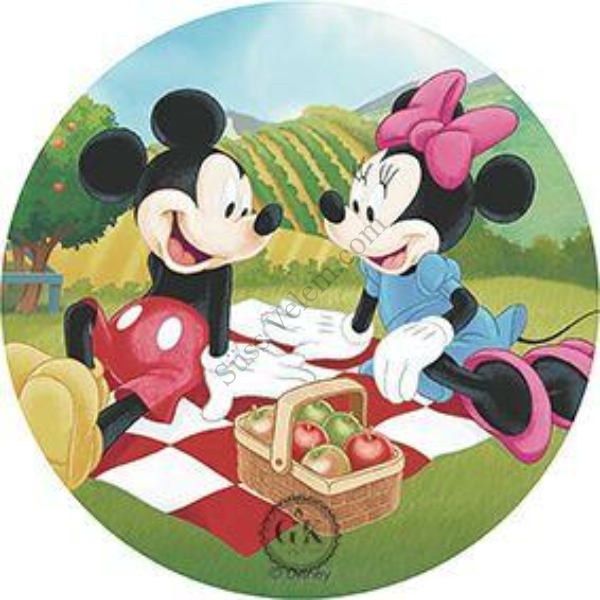 Piknikező Mickey és Minnie tortaostya