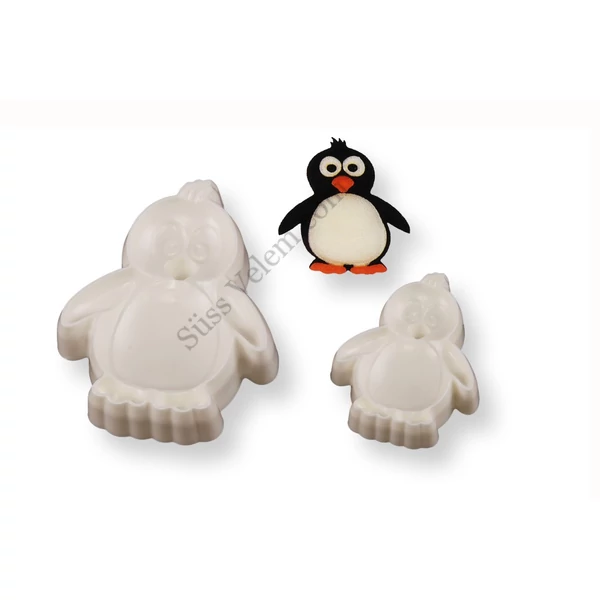 Pingvinek fondant kiszúró
