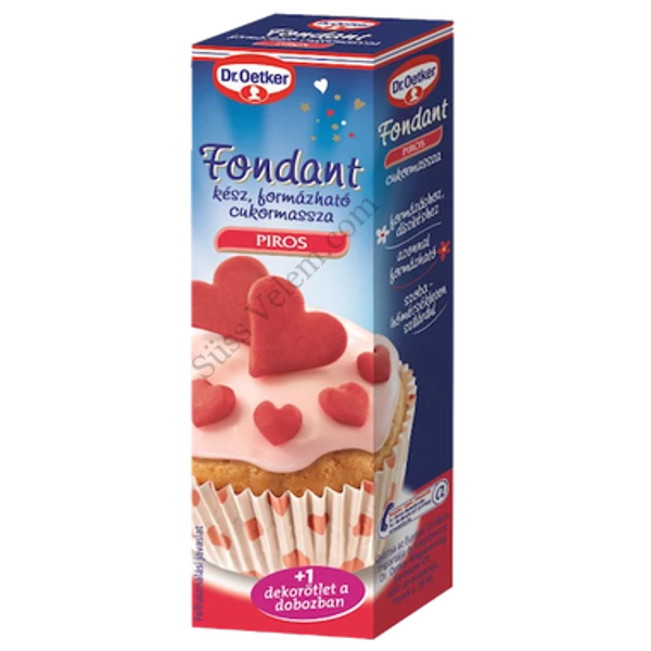 Piros Dr Oetker fondant 100g