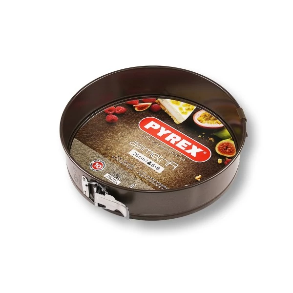 Pyrex Asimetria 26 cm-es tapadásmentes kapcsos tortaforma