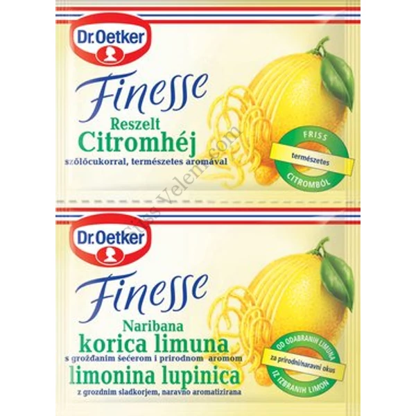 Reszelt citromhéj Dr Oetker Finesse 2*6g
