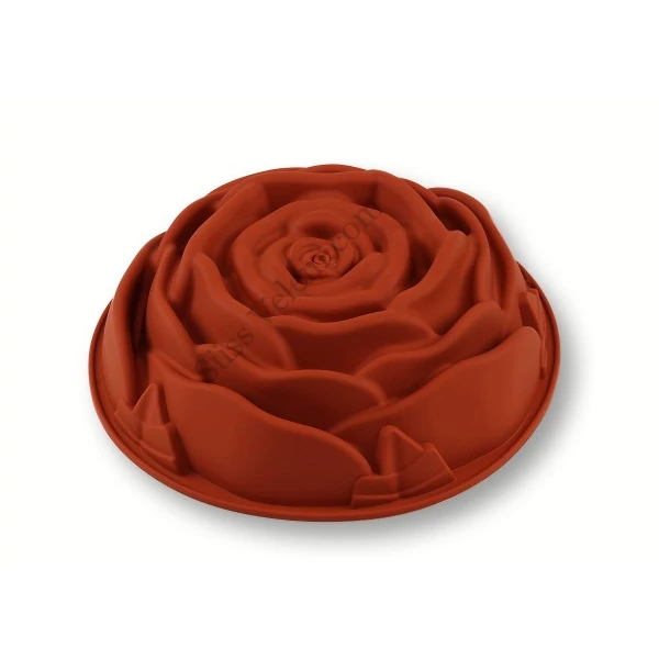 Rózsa alakú szilikon tortaforma