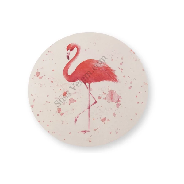 Rózsaszín flamingó tortaostya