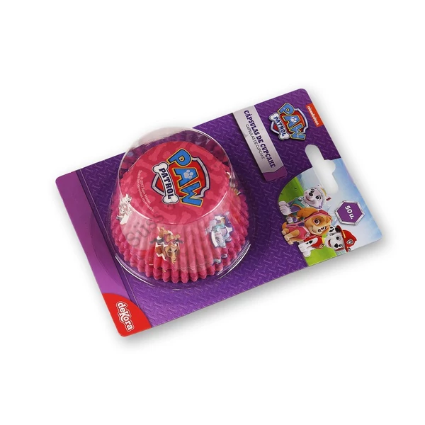 Rózsaszín Mancs Őrjárat muffin papír 50 db