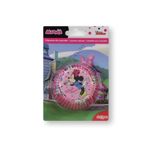 Rózsaszín Minnie egeres muffinpapír 50db
