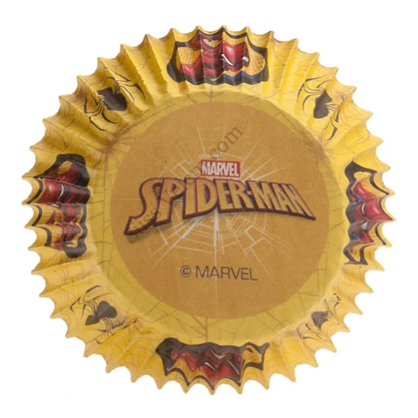 Sárga Pókemberes muffin papír 25 db