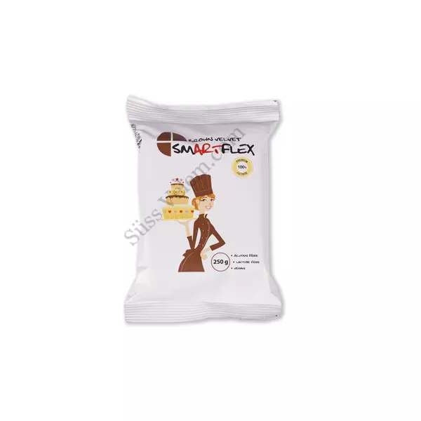 Smartflex Velvet barna fondant massza vanília ízesítéssel 250 g