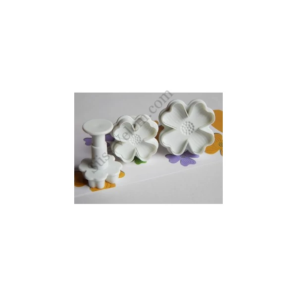Som fondant virág kiszúró 3 db rugós