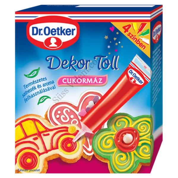 Színes 4 db-os Dr Oetker dekortoll