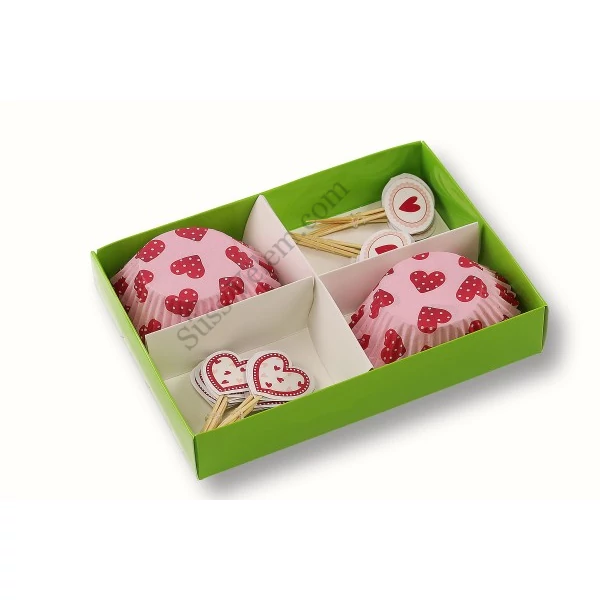 Szívecskés muffin dekoráló szett