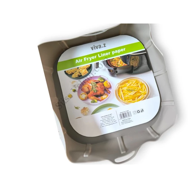 Szögletes szilikon Air Fryer sütőforma (17*17cm, 4,5 cm magas)