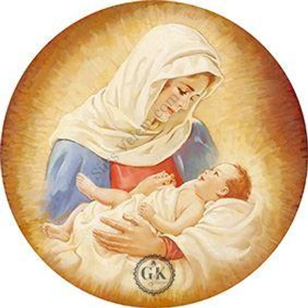 Szűz Mária gyermekével tortaostya