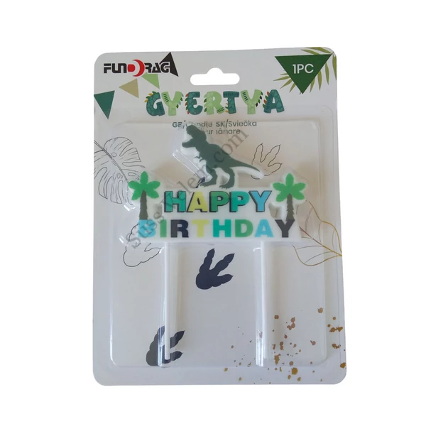 T-rex Happy Birthday tortagyertya