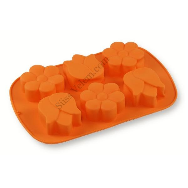 Tulipán és margaréta muffin sütőforma 