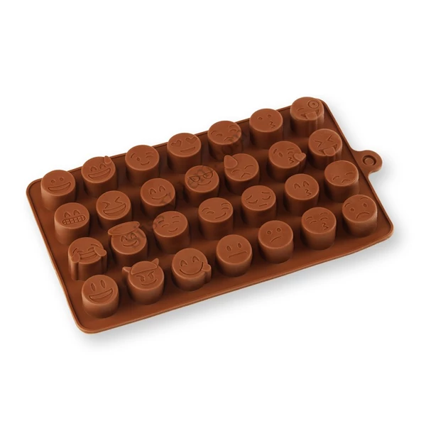 Vicces fejek szilikon bonbon forma