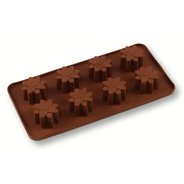 Virág alakú bonbon készítő forma 