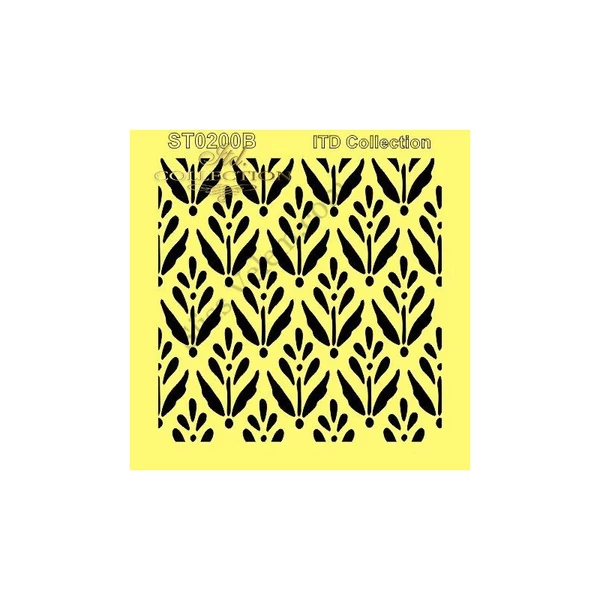 Virágos tapéta mintás torta stencil