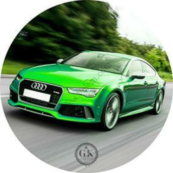 Zöld Audi tortaostya