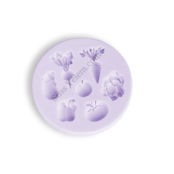 Zöldségek szilikon fondant forma
