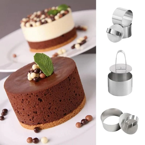 Rozsdamentes acél sütemény (Mousse) forma Kör