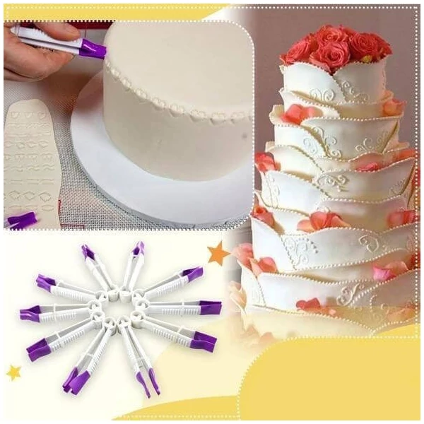 Tortaformázó készlet, Fondant formázó csipesz készlet (10 db)