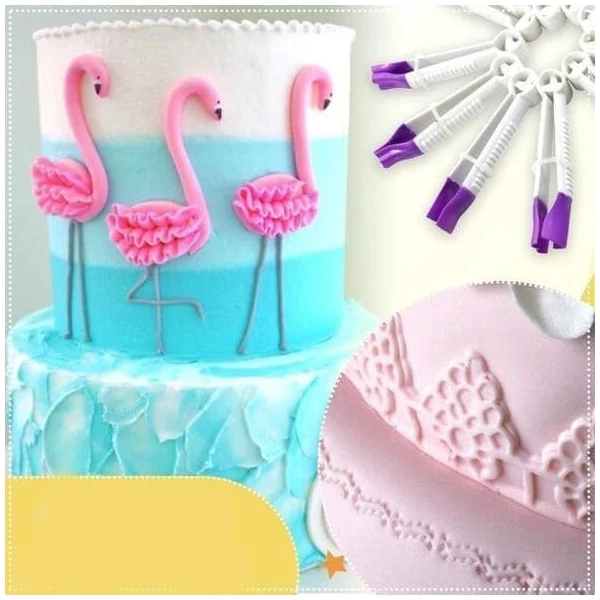 Tortaformázó készlet, Fondant formázó csipesz készlet (10 db)