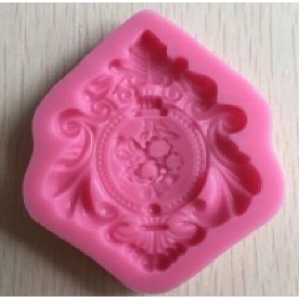 Barokk virágos bross szilikon fondant formázó