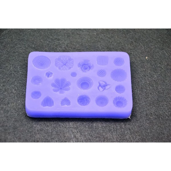 Apró geometrikus minták szilikon fondant forma