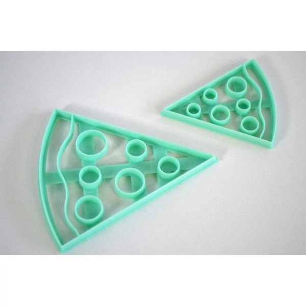 Pizzaszelet fondant mintázó